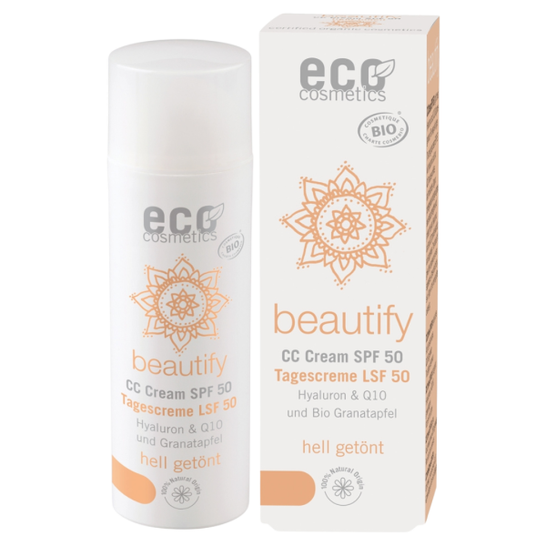 Eco Cosmetics ECO CC Creme getönt LSF 50 hell