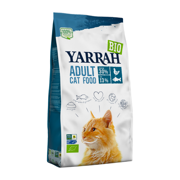 Yarrah Bio Katzentrockenfutter Huhn &amp; Fisch