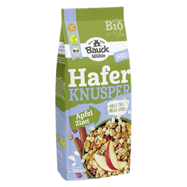 Bauckhof  Bio Hafer Knusper Müsli Apfel