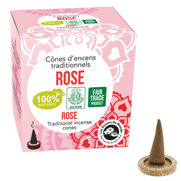 AROMANDISE Rose - Räucherkegel