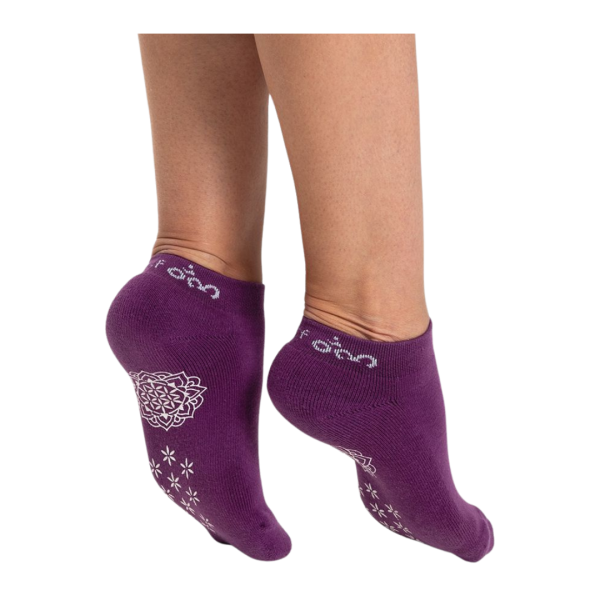 Spirit of Om Rutschfeste Yoga Socken Adhara - viola