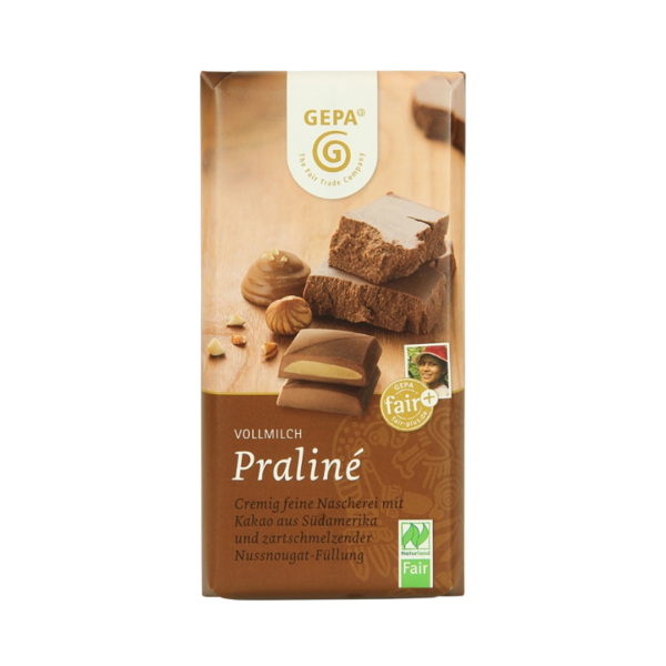 GEPA Premium Praliné Schokolade, 100g