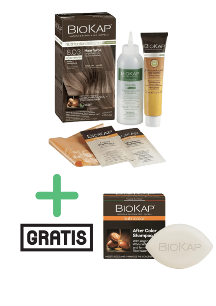 BioKap Hårfarve lys naturlig blond nr. 8.03