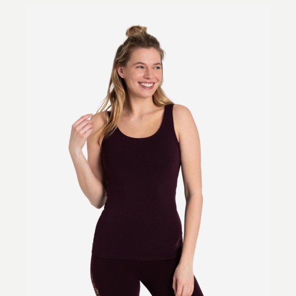 Spirit of Om Bambus Top Aubergine