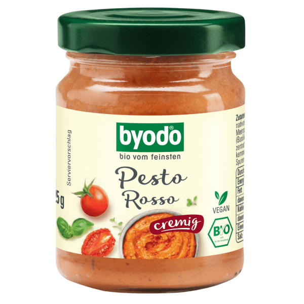 byodo Pesto Rosso cremet, 125 g