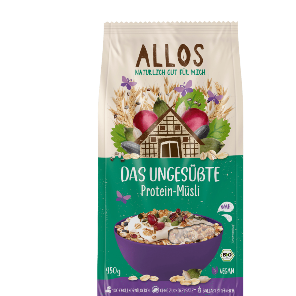 Allos Das Ungesüßte Protein-Müsli