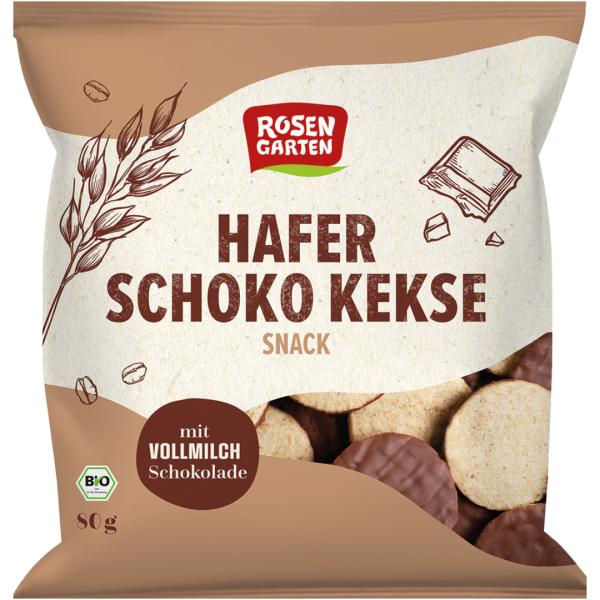 Rosengarten Bio Hafer Schoko Kekse Snack