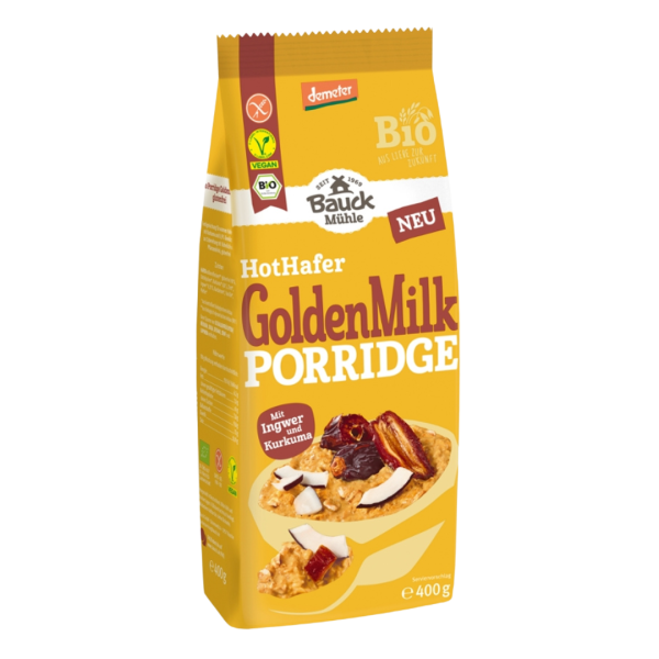 Bauckhof  Bio Hot Hafer Golden Milk Porridge, 400g