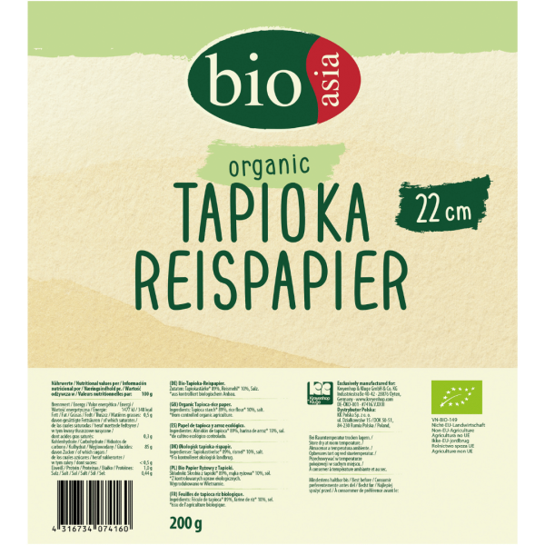 BIOASIA Bio Tapioka Reispapier