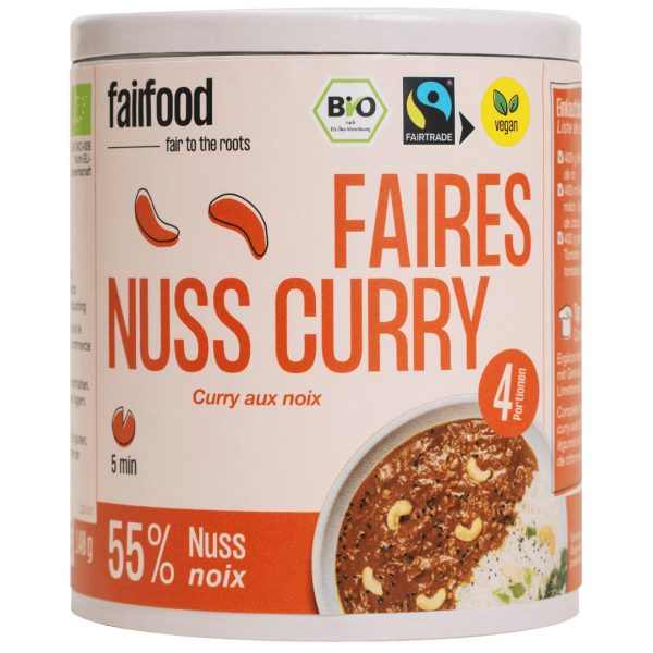 fairfood Faires Nuss Curry Papierdose, 140g