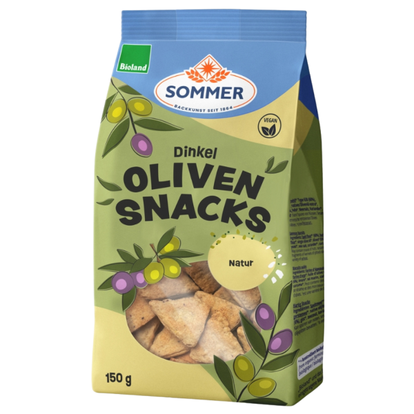 Sommer Økologiske oliven-snacks Natur