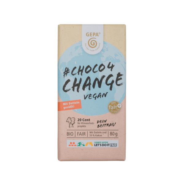 GEPA Choco4Change Vegan Schokolade, 80g