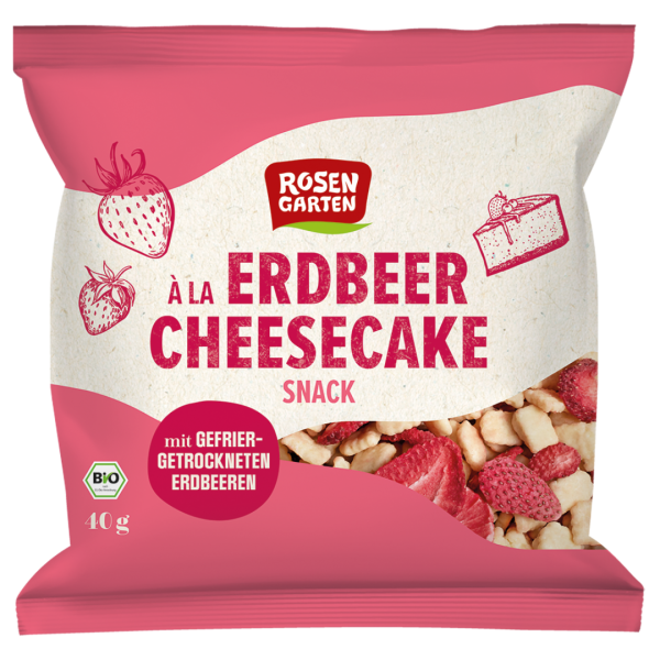 Rosengarten Bio Erdbeere Cheesecake Kekse