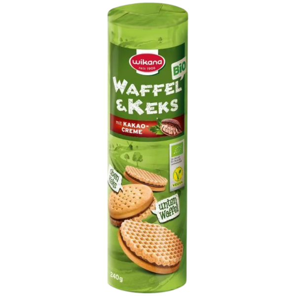 Wikana Bio Waffel &amp; Keks mit Kakaocreme