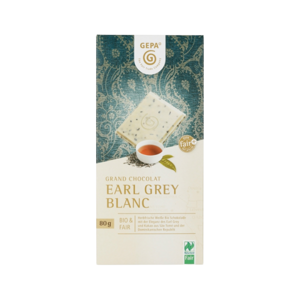 GEPA Earl Grey Blanc Weiße Schokolade, 80g