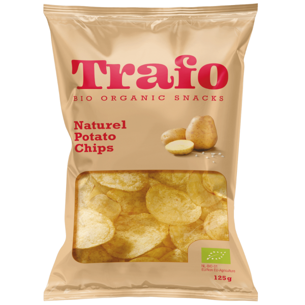 Trafo  Økologiske saltede kartoffelchips