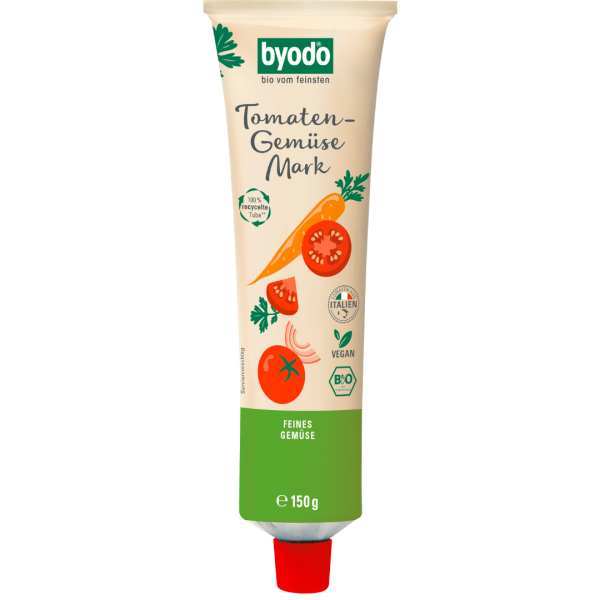 byodo Bio Tomaten-Gemüse Mark Doppelfrucht, in der Tube